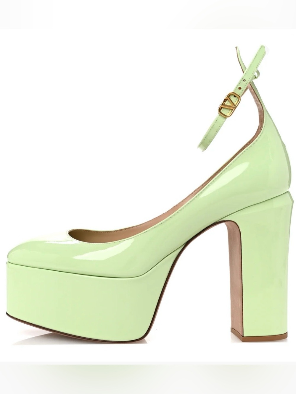 VALENTINO GARAVANI
Patent Tan-Go 55/155mm Platform Pumps 38 Ambrosia
